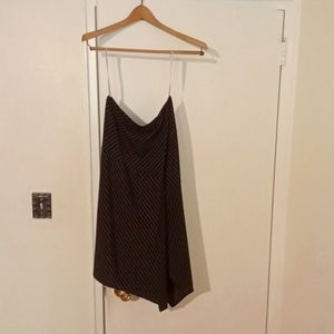 Skirt black pink stripes